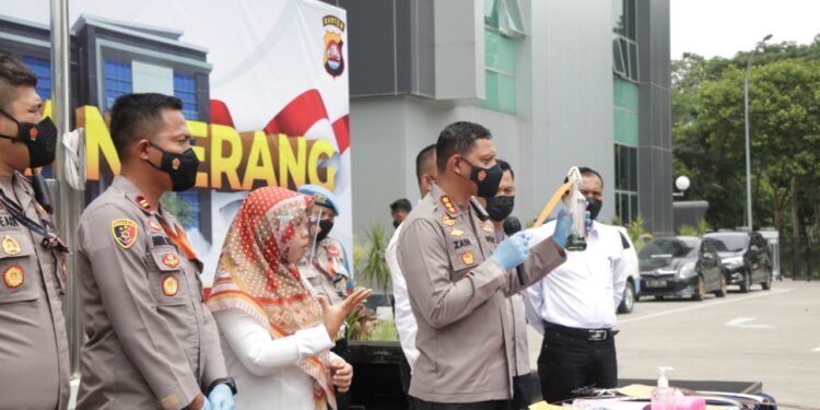 polresta tangerang ringkus 18 orang brandal