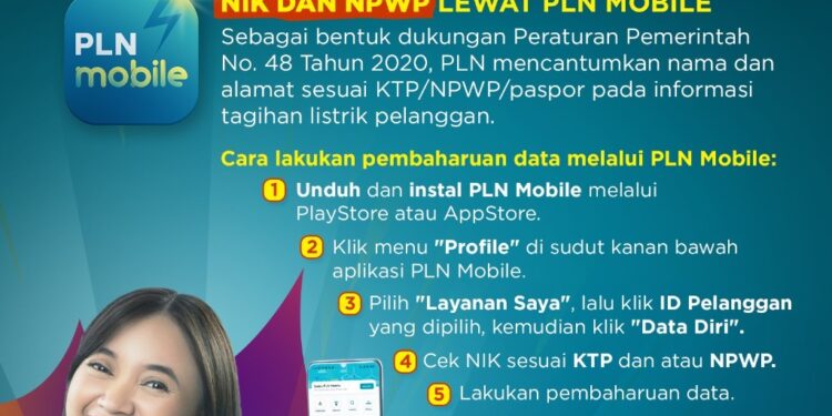 perbaharui nik dan npwp kini pelanggan bisa lewat pln mobile