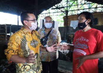 pilar saga ichsan tinjau langsung pabrik tahu yang sempat langka