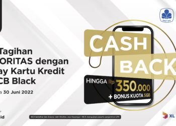 Bayar Tagihan XL PRIORITAS Pakai Autopay Kartu Kredit BCA JCB BlackAda Bonus Kuota dan Cashback hingga Rp 350 Ribu