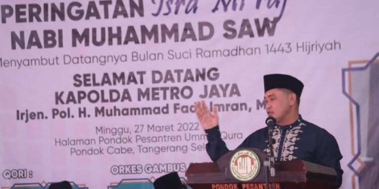 Kapolda Metro Jaya Kunjungi Ponpes Ummul Qura Tangsel, Ingatkan Santri Vaksinasi Booster
