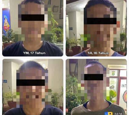 Diduga Hendak Perang Sarung 4 Remaja Diamankan di Pondok Aren
