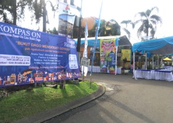 Pengurus RW 14 dan Kompas On Bukit Dago Gelar Bazar Ramadan 1443 H