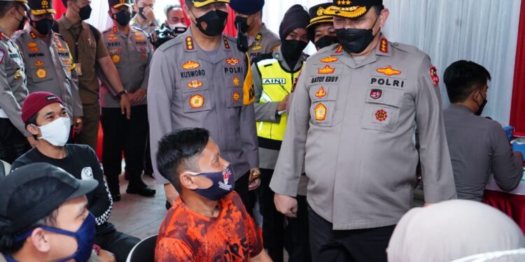 Tinjau Pos Pam, Polri Paparkan Upaya Wujudkan Mudik Aman dan Sehat