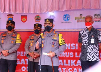 Tinjau Kalikangkung, Kapolri Imbau Pemudik Tak Paksakan Berkendara dalam Kondisi Lelah Demi Keselamatan