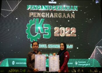 28 Unit Usaha dan Mitra Pemasok APP Sinar Mas Raih Penghargaan Manajemen K3 Dari Kemnaker