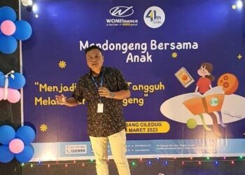 HUT ke-41, WOM Finance Hibur Anak-Anak dengan Mendongeng Bersama