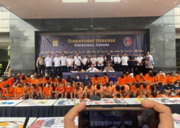 Polda Metro Jaya dan Polres Jajaran Gelar Pengungkapan Operasi Pekat 2023 Selama 15 Hari