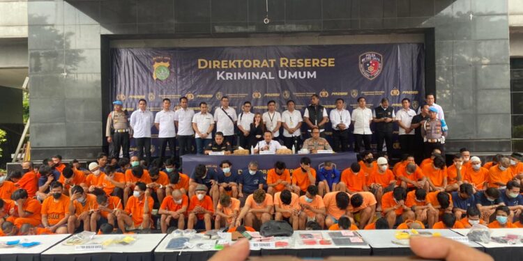Polda Metro Jaya dan Polres Jajaran Gelar Pengungkapan Operasi Pekat 2023 Selama 15 Hari