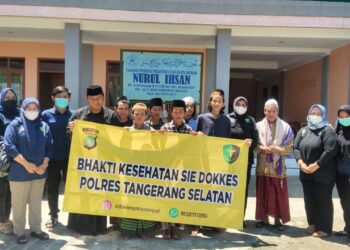 Bakti Kesehatan Sie Dokkes Polres Tangsel di Yayasan Nurul Ihsan