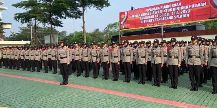 Polres Tangsel Terima 151 Siswa Latja Polwan Angkatan Ke-53