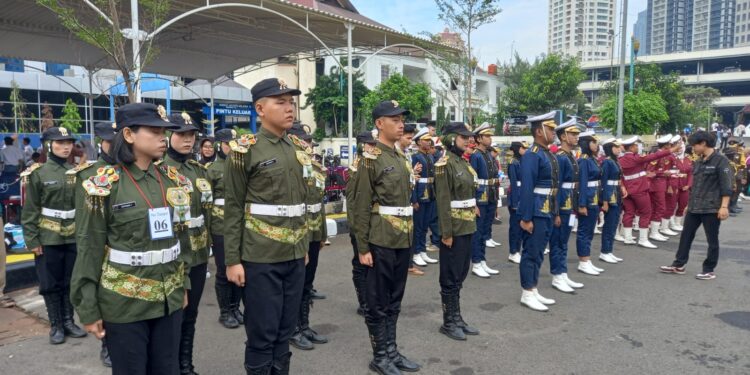 Polda Metro Memeriahkan HUT Bhayangkara ke-77 Lomba Peraturan Berbaris Kapolda Cup