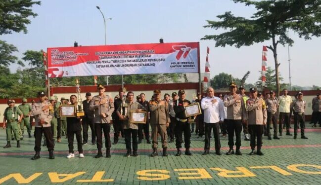 Apel Kasatkamling, Kapolres Tangsel Sampaikan Amanat Kapolri