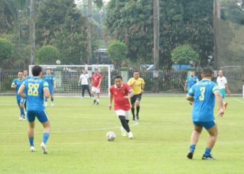 Bangun Soliditas Polda Metro Dan Kodam Jaya Gelar Olahraga Bersama