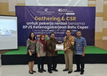Meriahkan HUT Ke-496 Kota Jakarta, Ciputra Hospital CitraGarden Daftarkan 1000 Pekerja Rentan pada Program BPJS Ketenagakerjaan