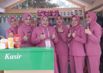 Meriahkan HUT Bhayangkara ke-77, Bhayangkari Polda Metro Jaya Ikut Serta Festival UMKM