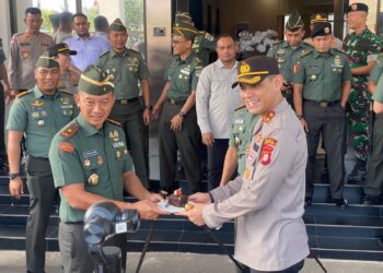 Kuatnya Sinergitas TNI – Polri, Danrem 052/ Wkr Ucapkan Selamat Hari Bhyangkara Ke-77 Ke Kapolres Tangsel