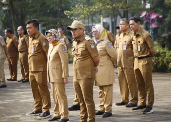 Pimpin Apel, Benyamin Tegaskan Beri Sanksi bagi Aparatur yang Tidak Disiplin