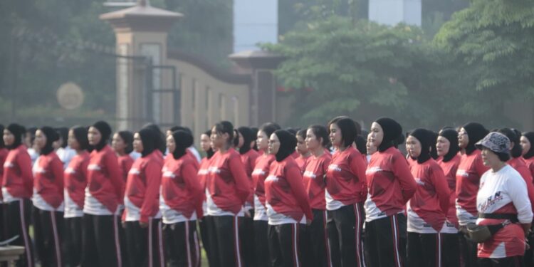 Rangkaian Hari Jadi ke-75 Polwan RI Gelar Olahraga Bersama