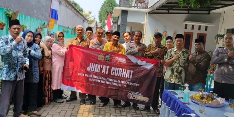 “Jum’at Curhat” Polres Tangsel, Serap Keluhan Warga RW.08 Kel. Sawah Baru