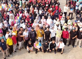 Gelar Senam Bersama, Pilar Kampanyekan Pengurangan Plastik
