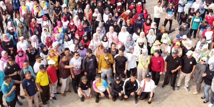 Gelar Senam Bersama, Pilar Kampanyekan Pengurangan Plastik