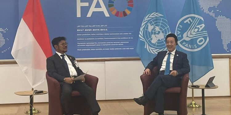 Mentan SYL – Dirjen FAO Sepakat Perkuat Pertanian Kawasan Pasifik dan Selatan Afrika