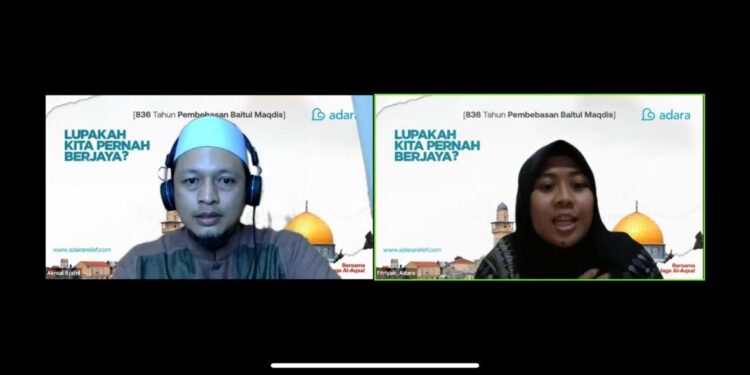 Adara Relief Adakan Webinar 863 Tahun Pembebasan Baitul Magdis