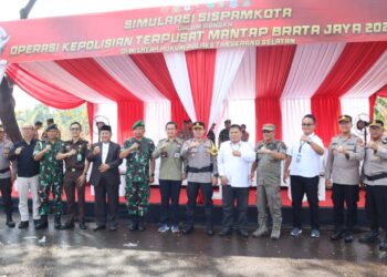 “Polres Tangsel Gelar Simulasi Sispamkota Dalam Rangka Pengamanan Pemilu 2024”