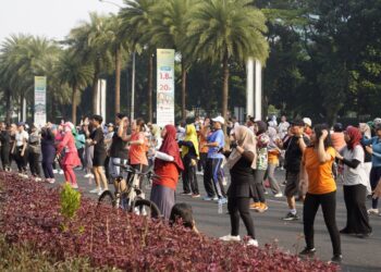 Keseruan Car Free Day Sehat bersama Hotel Santika Premiere Bintaro
