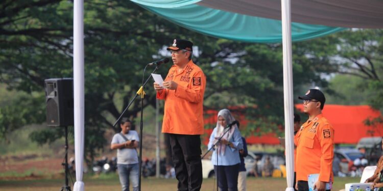 Pastikan Kesiapan Pasukan, Benyamin Pimpin Apel Kesiapsiagaan Bencana