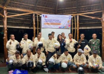 Ajak Pengojek Menjadi Agen Komunikasi, GMLS Adakan Sosialisasi Mitigasi Gempa Bumi & Tsunami bagi Komunitas Pengojek Pangkalan Cimangpang