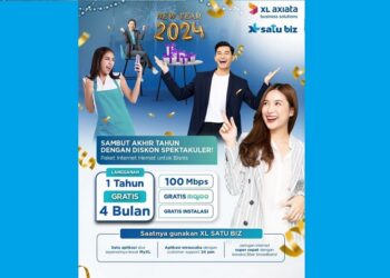 Promo Akhir Tahun XL SATU BIZ Langganan 1 Tahun Bonus 4 Bulan