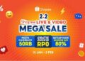 Menjelajahi Pengalaman Belanja Baru Lewat Live Stream maupun Video Kreasi untuk Penuhi Kebutuhan Awal Tahun di 2.2 Shopee Live & Video Mega Sale