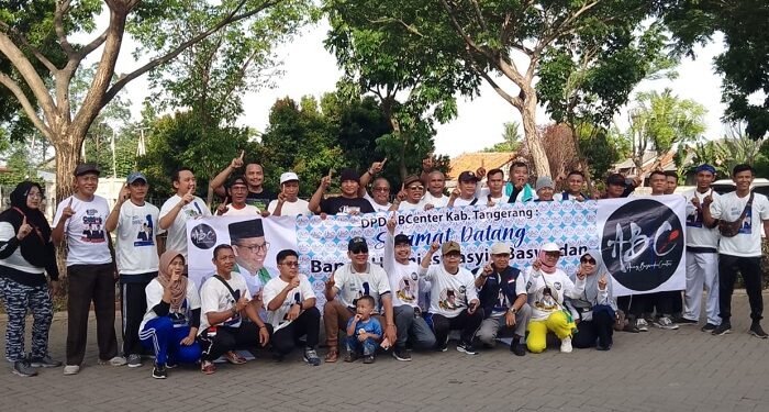 Giat Lari Pagi ABCenter Tangerang bersama DPC Kecamatan se-Kabupaten, Kuatkan Barisan AMIN