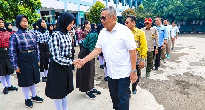 Benyamin Davnie Buka Pendidikan dan Pelatihan Paskibra di SMAN 12 Tangsel