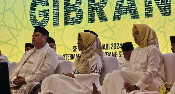 Airlangga dan Airin Hadiri Kegiatan Golkar Di Tangsel, Peringati Isra Mi-raj