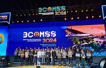 MIND ID Terima Penghargaan Best Corporate Action Handling dalam BCOMSS 2024