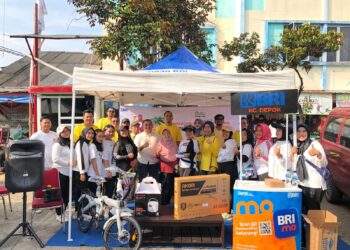 BRI KC Depok Berbagi Bahagia di Pasar Musi Jaya