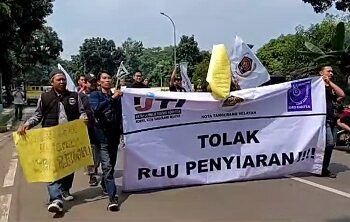 Tegas! Aliansi Jurnalis Tangsel Tolak Revisi Undang-undang Penyiaran