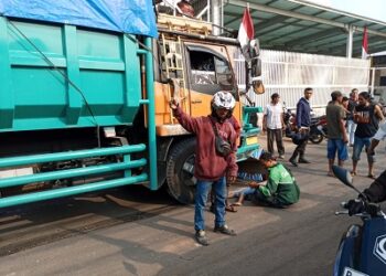 Truk Terlarang Operasi di Siang Hari, Tewaskan 2 Orang Pengguna Sepeda Motor di Sepatan Tangerang