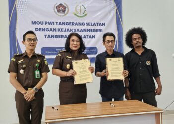 PWI dan Kejari Tangsel Tandatangani MoU, Tingkatkan Kolaborasi Harmonisasi Membangun Tangsel