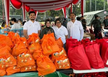 HUT ABRI 79: Yayasan Puri Siwi Indonesia dan Alton Logistik Indonesia Gelar Baksos Kesehatan dan Bagikan Ribuan Paket Sembako