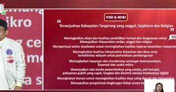 Debat Penyampaian Visi Misi Cabup dan Cawabup Kabupaten Tangerang, Ini Kata Thohirudin: Visi Mereka Tak Fokus ke Rakyat?