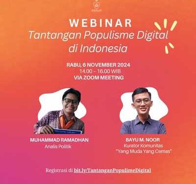 Warna Baru Demokrasi, Sekolah Politik dan Komunikasi Indonesia Gelar Webinar “Tantangan Populisme Digital di Indonesia”