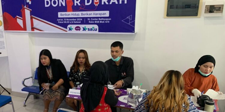 Peringati Hari Pahlawan, XL Axiata Gelar Donor Darah untuk Masyarakat Balikpapan
