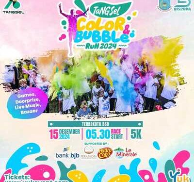 Siap Hadirkan yang Berbeda, Pemkot Gelar Tangsel Color and Bubble Run di Semarak HUT ke-16