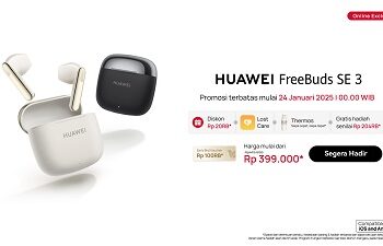 Cuma Rp300 Ribuan, HUAWEI FreeBuds SE 3, TWS EarBuds Stylish, Siap Kasih Kamu Pengalaman Audio Berkualitas, Ini Buktinya!