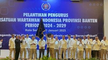 Pengurus PWI Banten Resmi Dilantik, Fokus Peningkatan Kapasitas Wartawan