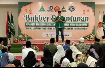 GP Ansor PC Kota Tangsel Gelar Buka Puasa Bersama dan Santunan 400 Anak Yatim
